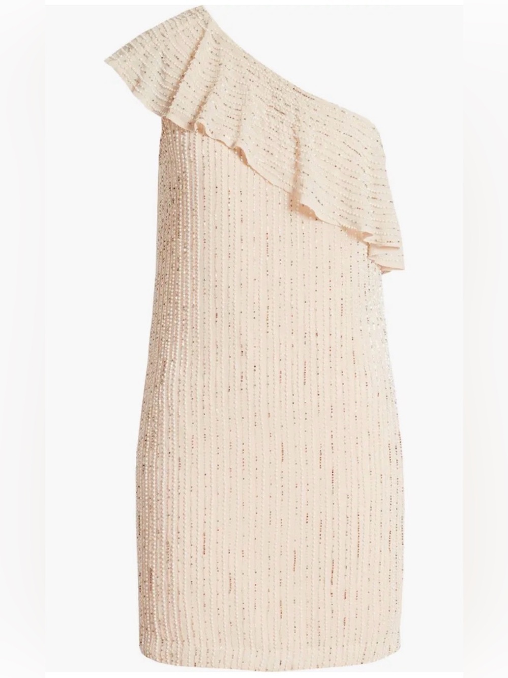 One33 Social One-Shoulder Beaded Cocktail Dress Size 6
